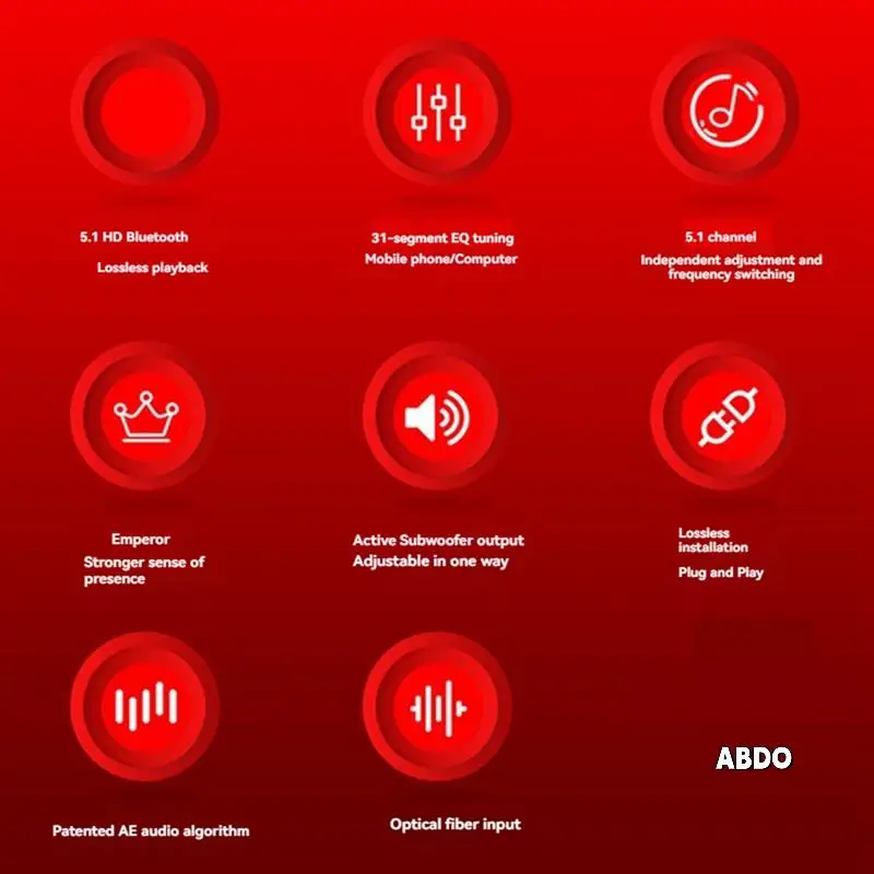 

31 Band EQ Dsp Audio Processor 4-Input 6-Output Car DSP Amplifier 6 Channels Class AB Car Audio Modification Amp