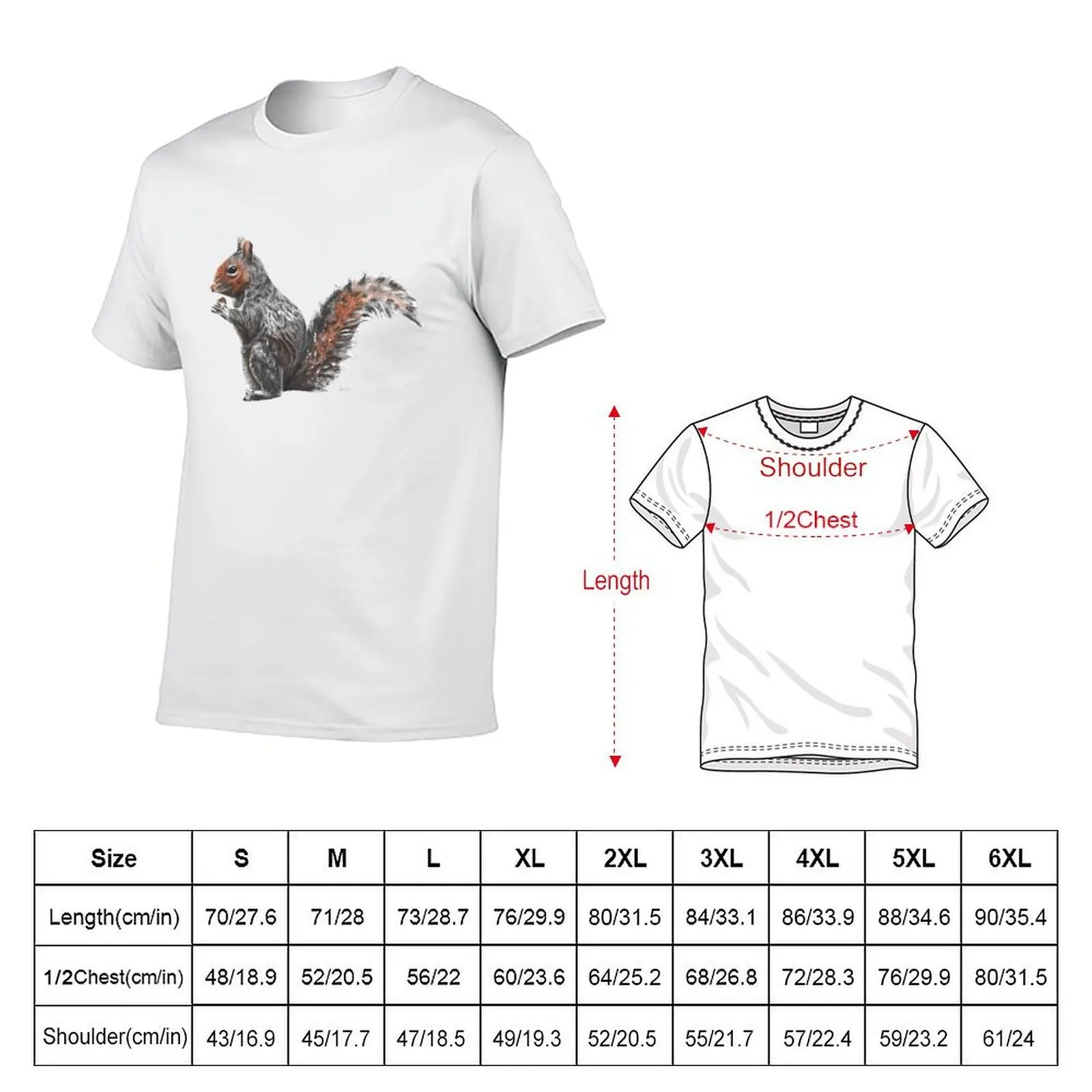 Grey Squirrel T-Shirt tshirts personalised Funny t-shirts fitted t shirts for men