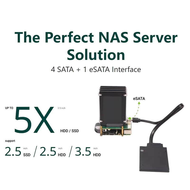 لوحة توسيع لـ 5 قبعات - ما يصل إلى 5 قبعات قرصية لـ RPI 5-ABVP #1