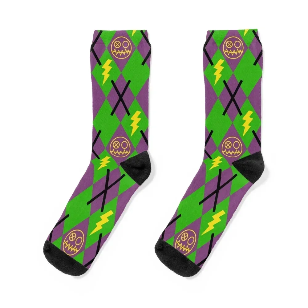 

Fun Ghoul Argyle Style Pattern Socks crazy tennis hip hop Socks Men's Women's