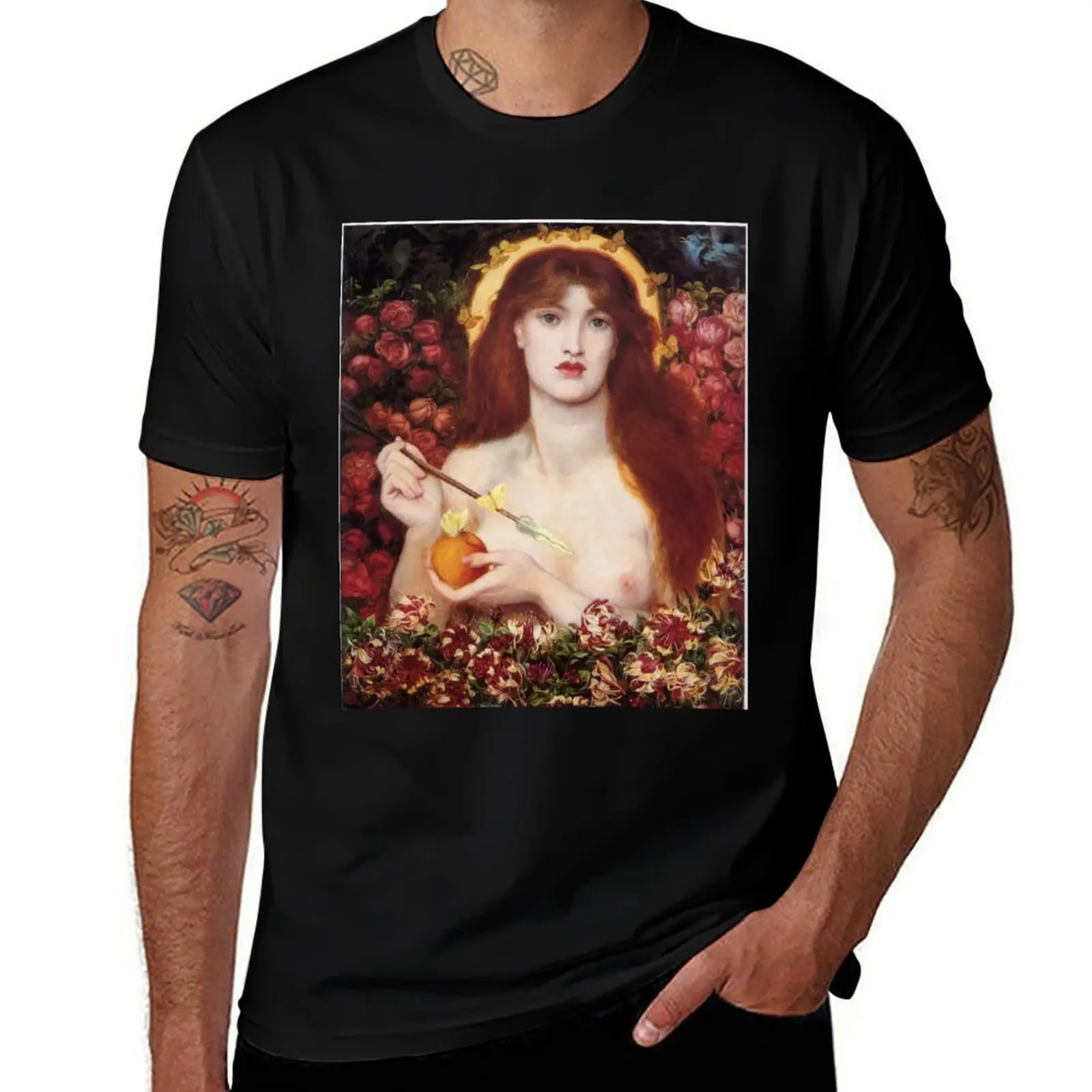 

Футболка Rossetti's Venus Verticordia, футболка с аниме, мужская футболка, дизайнерская мужская футболка, летняя футболка