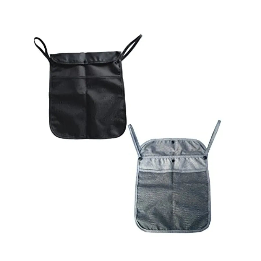 2Pcs Pack Baby Stroller Organizer With Two compartments Front Mesh Pocket for Bottle Nappy Diaper Storage, Fits for Stroller li