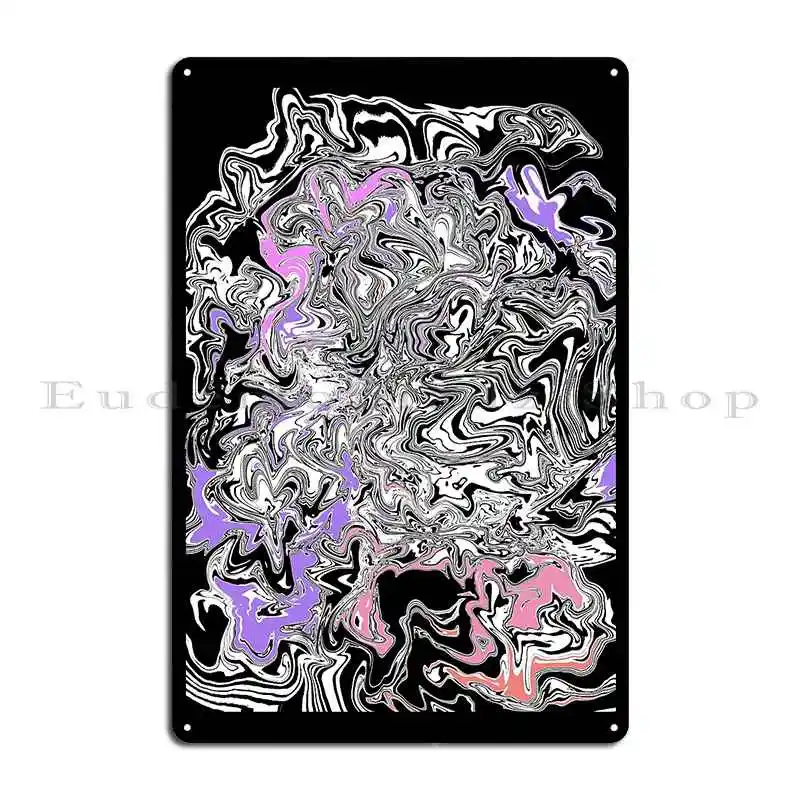 Eleanor Marble Pattern Metal Plaque Club Decoration Pub Retro Designing Tin Sign Poster