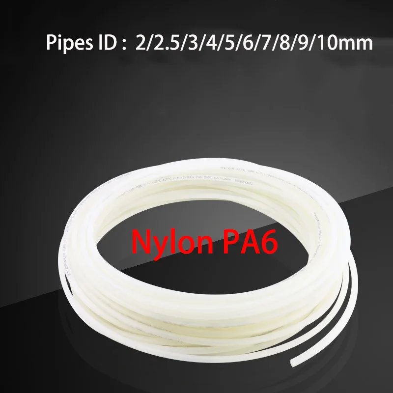 

1M Nylon Tube Hose PA High Pressure Oil And Water Pipes ID 2mm 2.5mm 3mm 4mm 5mm 6mm 7mm 8mm 9mm 10mm Acid And Alkali Resistant