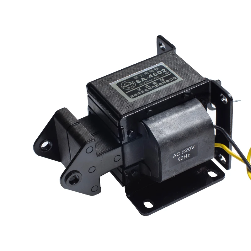 

Электромагнитный соленоид SA-4602 220В 8кгс 78.4Н 30мм AC с функцией толкания и тяги