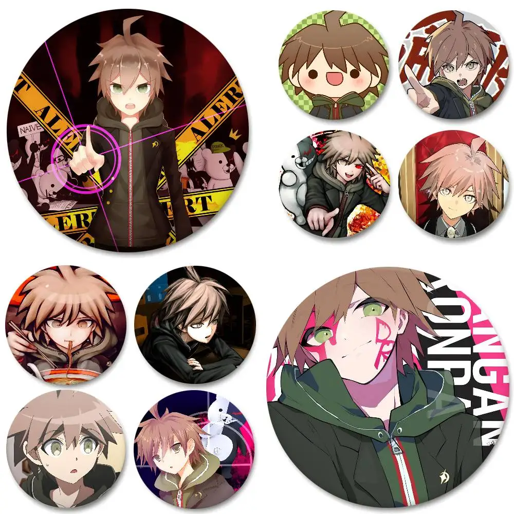 Game Danganronpa Makoto Naegi Round Badges Can Be Used To Decorate Clothes And Backpack Pins