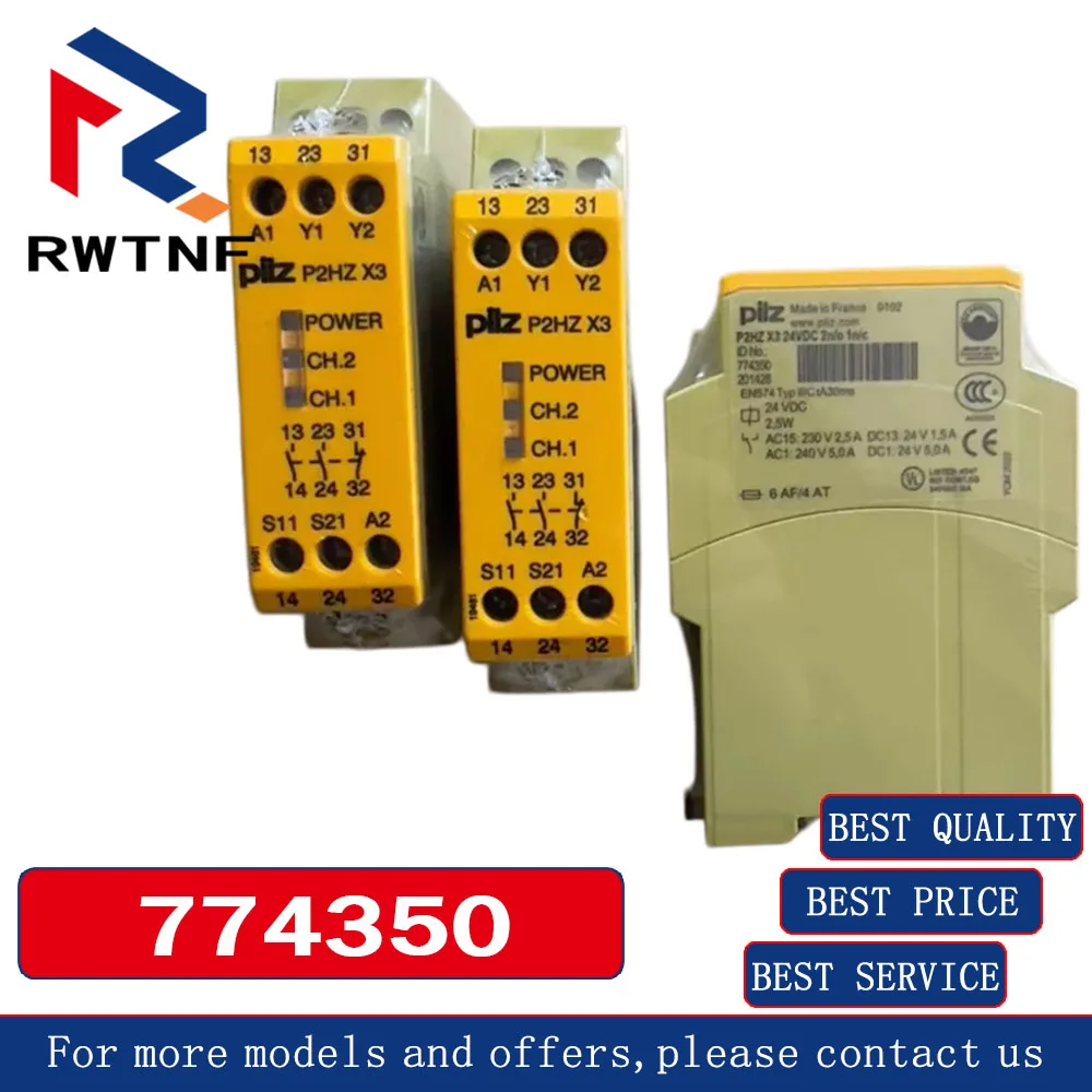Brand New Genuine 774350 PILZ Safety relay P2HZ X3 24VDC,100% original warehouse stock