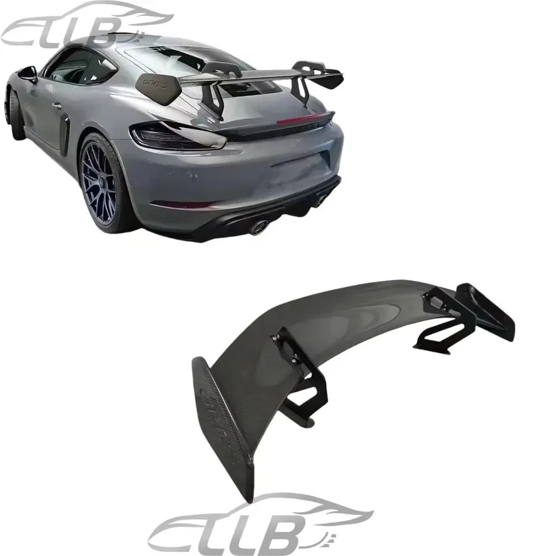 RS Style High-quality Carbon Fibre Car Rear Spoiler for Boxster 718 Universal Rear Trunk Spoiler Wing