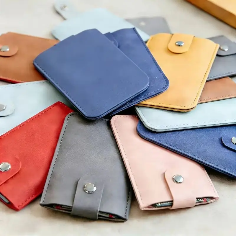 

1Pc Multilayer ID Credit Card Bag Portable Card Slot Holder Bags Cards Organizer Pouch PU Leather IC ID Cards Storage Bags