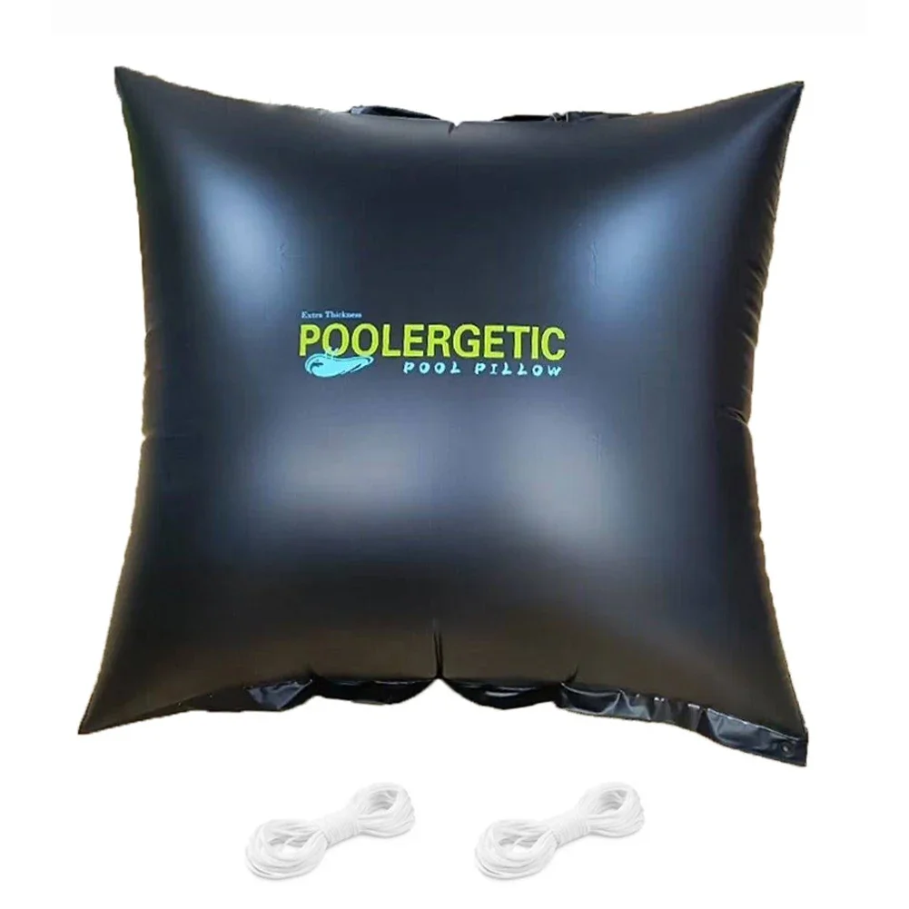 Pool Winter Air Pillow for Above Ground Pools 120 by 120cm with 2 Ropes Elevates Pool Covers to Protect from Ice Damage
