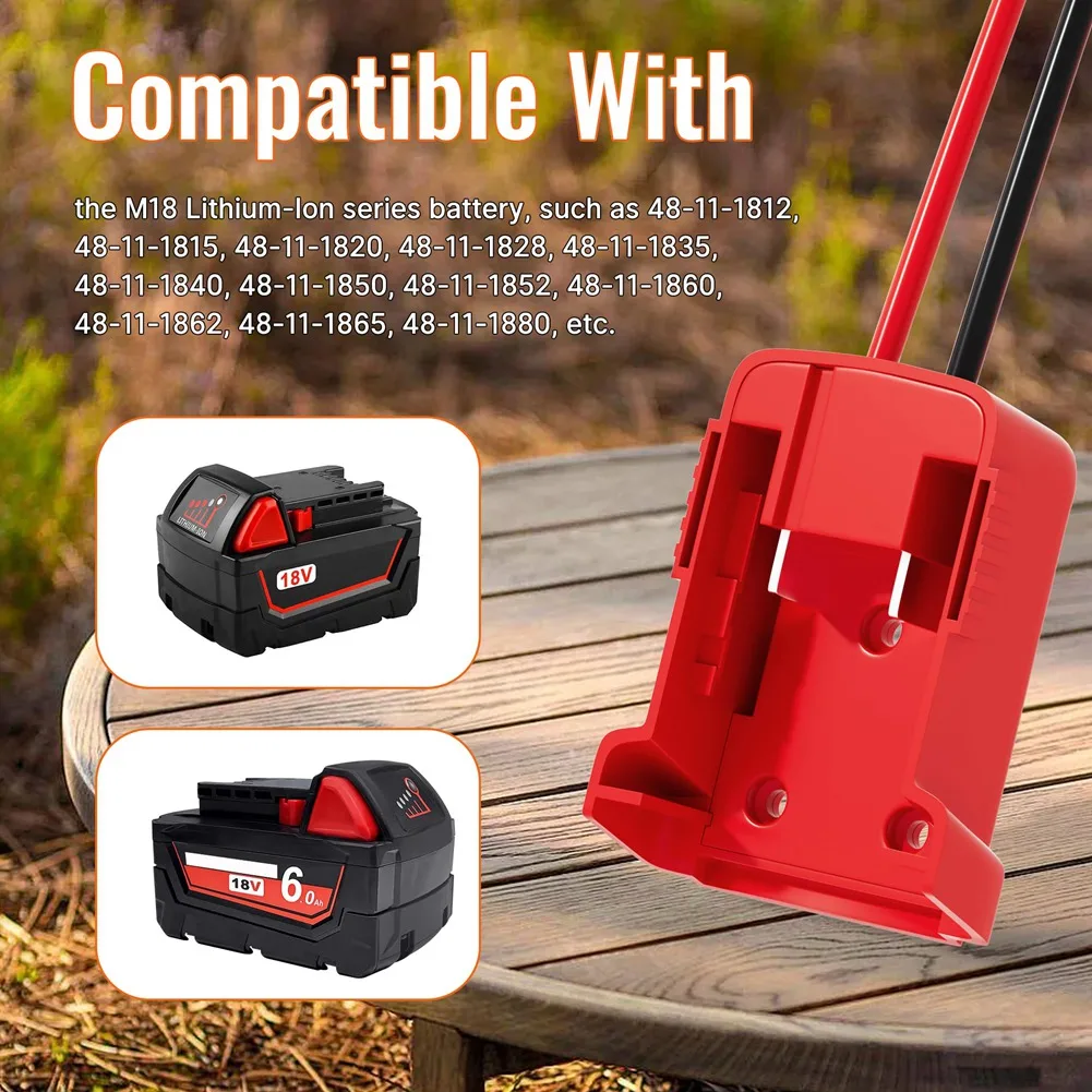 ABPQ-Morsetti per cavi jumper per avviamento ponticello batteria M18 18V, avviamento ponticello batteria portatile 8AWG per utensile elettrico