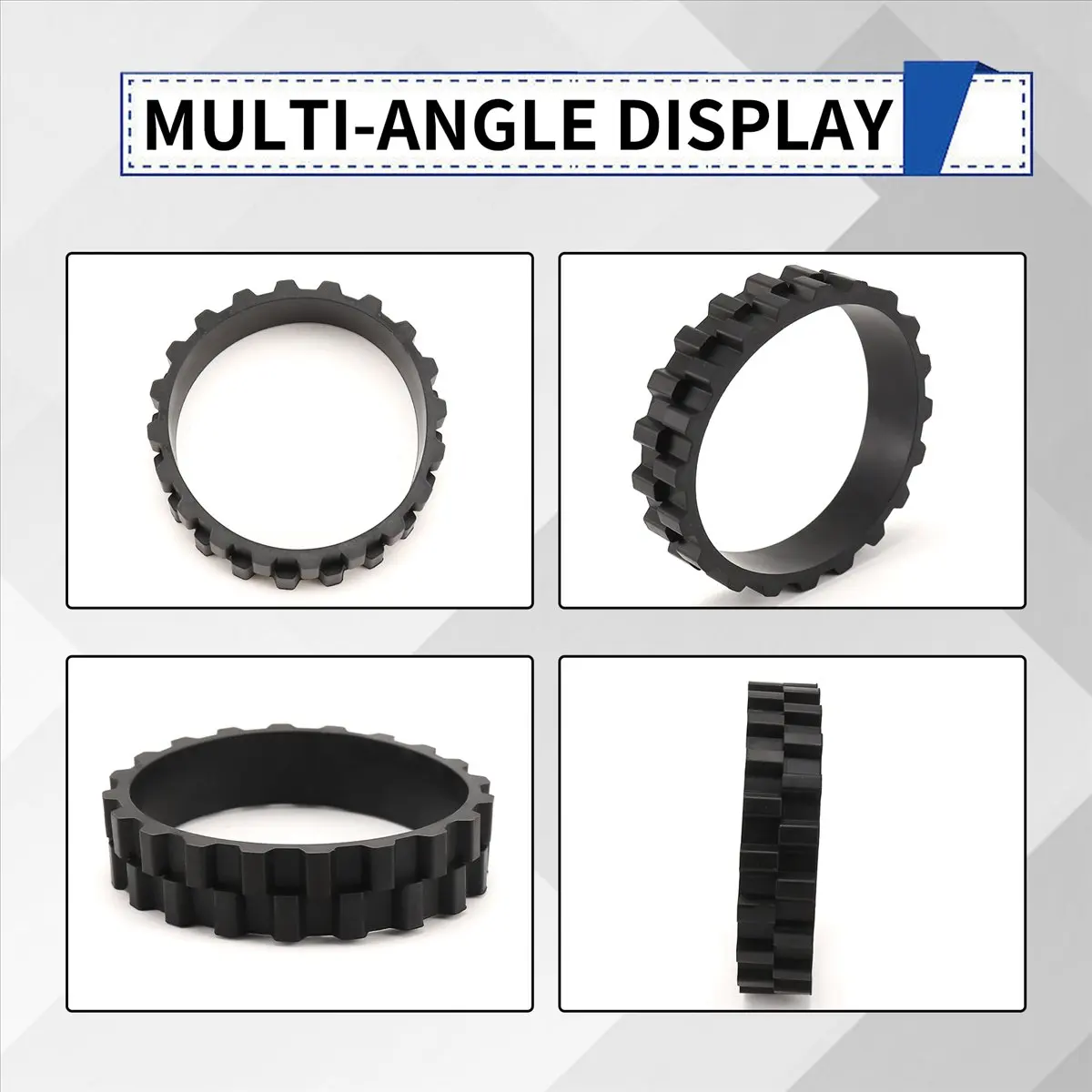 T33C 2 قطعة إطارات العجلات ل 1C/2C/3C S5 سلسلة/T6/T7 جهاز آلي لتنظيف الأتربة عجلات المضادة للانزلاق استبدال أجزاء #1