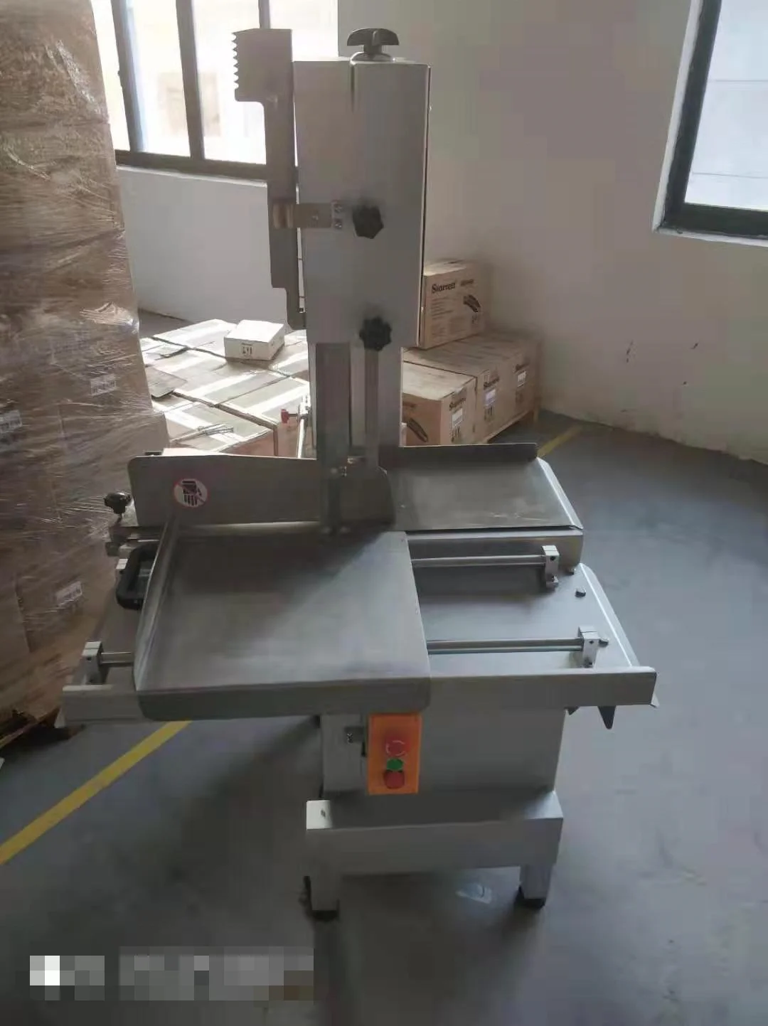 210 Electric Bone Cutting Machine Commercial Frozen Meat Slicer Butcher Band Saw Blade Mincer