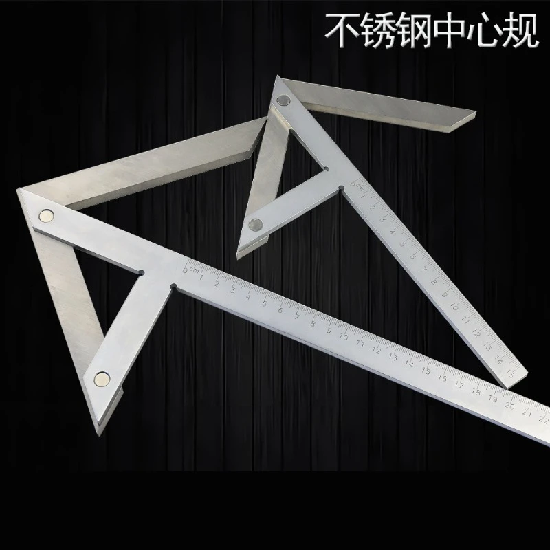 Center Point Finder Angle Gauge Center Square Protractor Ruler for Machining Drilling and Welding Layout