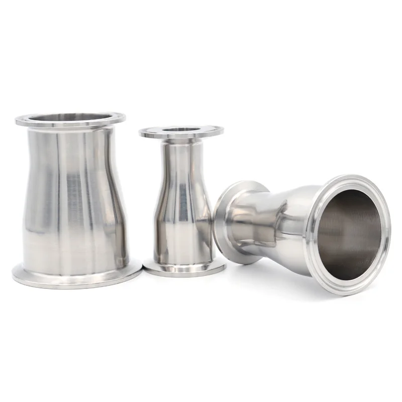 Reduktor Tri Clamp SS304 Sanitarne łączniki rurowe ze stali nierdzewnej 1,5-4 "Tuleja OD19/25/32/38/45/51/63/76/89/102mm Homebrew