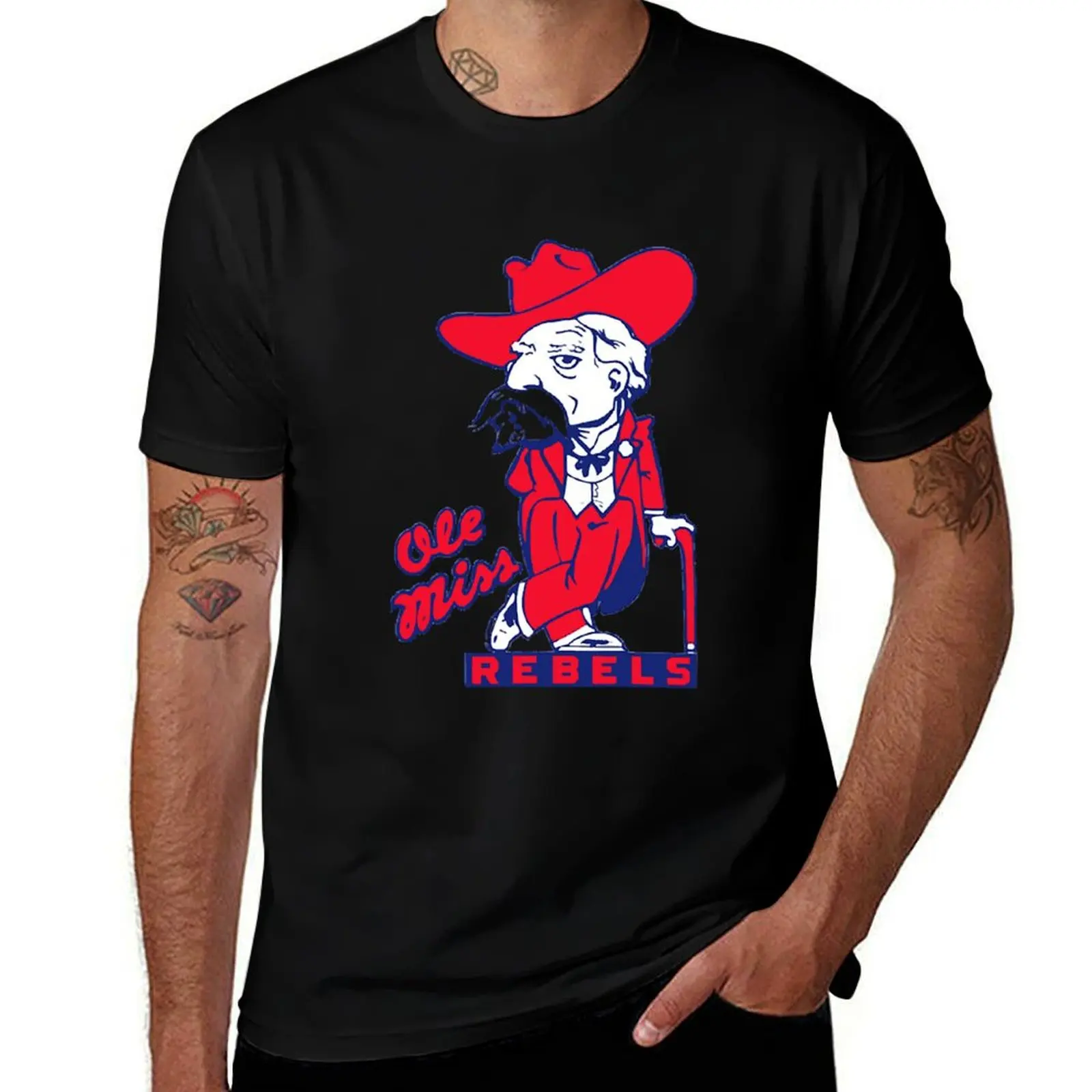 Original Colonel Reb T-Shirt Plus Size Solid Color T-Shirt