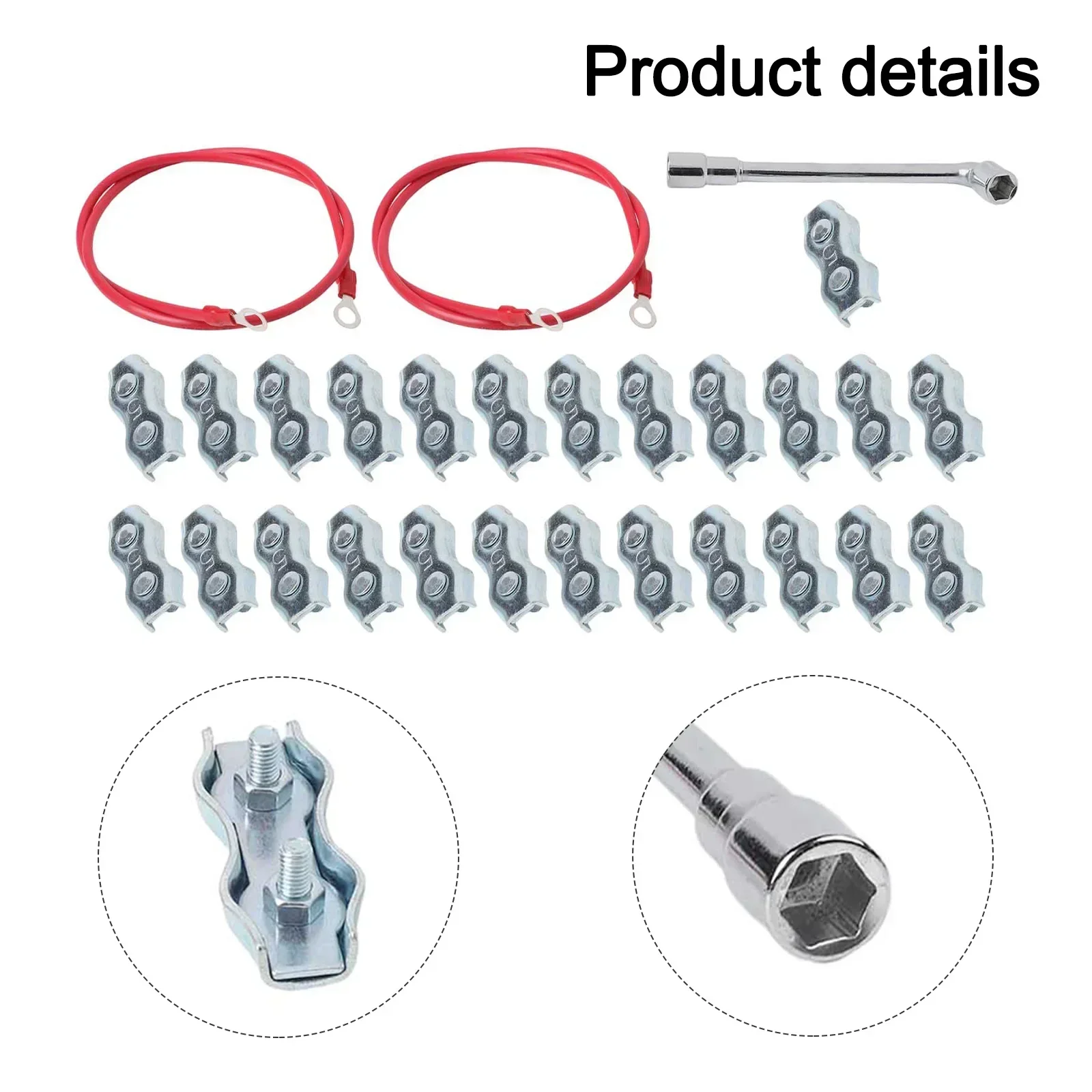 Home Boundary Limiting Polyethylene Connector Galvanized Steel Connector Animal Fence Silicone Coated Copper Wires