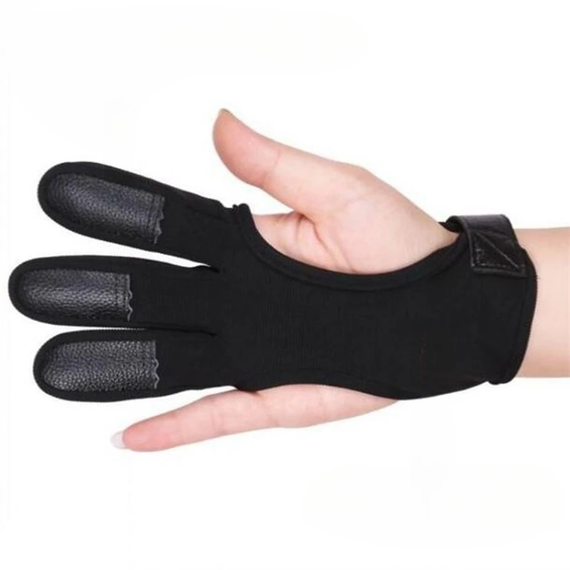 1 PC Outdoor Sports Accessories Shooting Hand Guard Protector 3 Fingers Protective Gloves Archery Finger Guard Recurve Bow