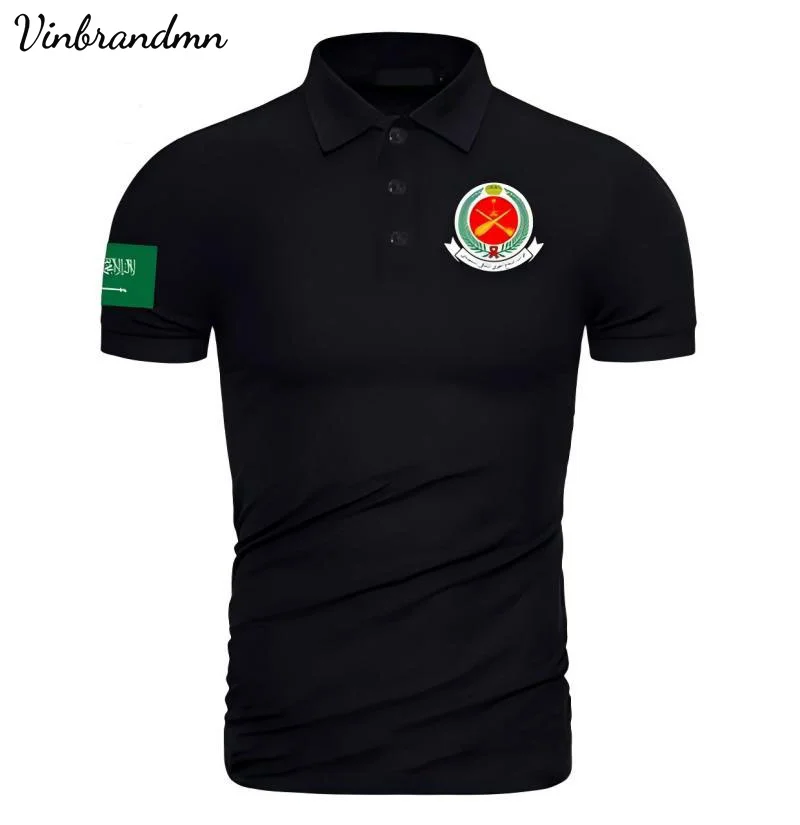 Kingdom of Saudi Arabia Polo Shirt Saudi Arabian Army SA SAU Polo Shirts Country Tactical Military Royal Saudi Air Defense Shirt