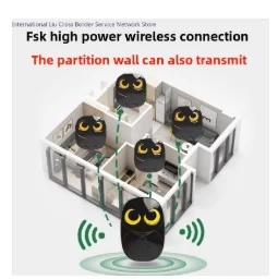 Doorbell Wireless Home Outdoor Waterproof Ultra Long Pager Owl