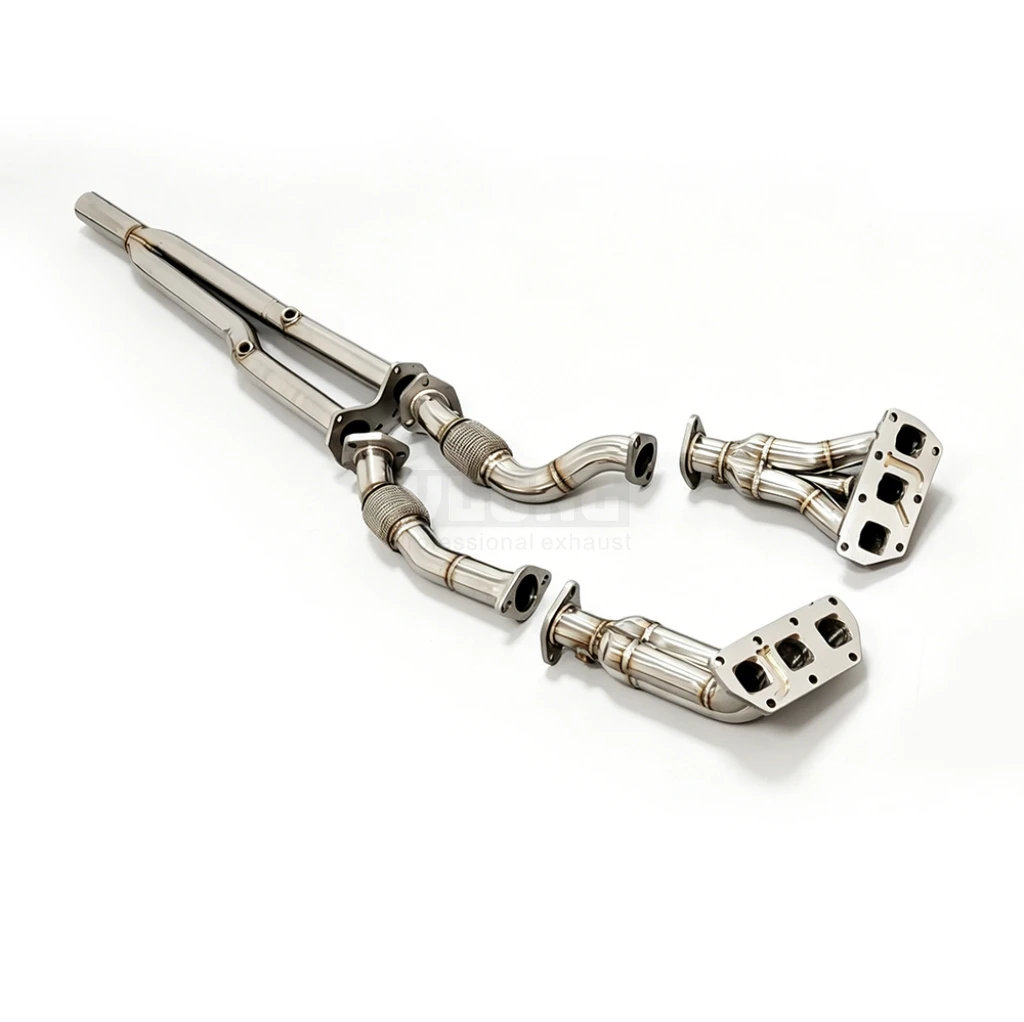 Exhaust Manifold Header With Front Pipe For Volkswagen Golf 4/5 R32 MK4 MK5 3.2 2002-2009 High Performance Collector view 6