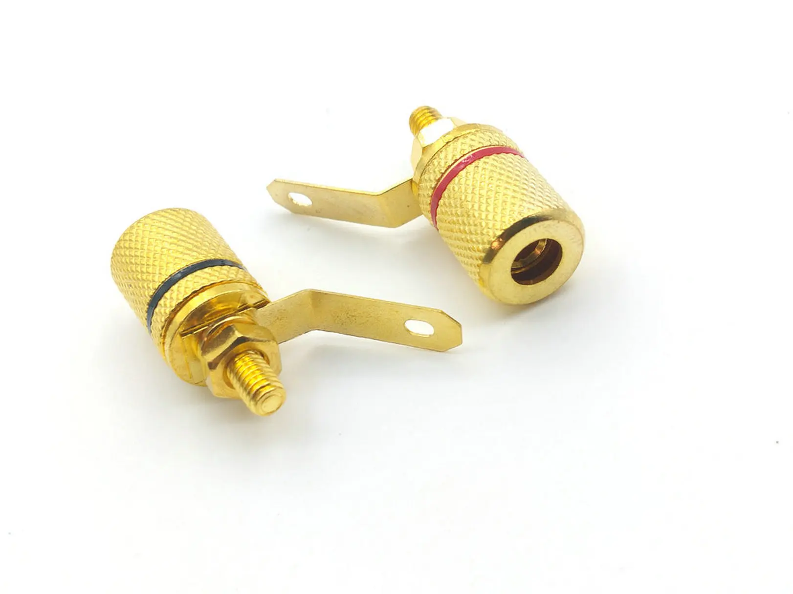 

20PCS/100pcs Gold Plated binding post amplifier speaker audio connector terminal for 4mm Banana plug