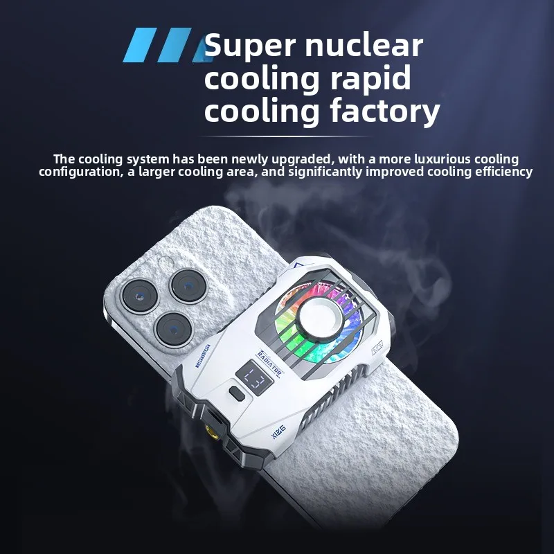 

mobile phone radiator back clip type X136 battery 2500mAH three-speed adjustment semiconductor live broadcast special cooling