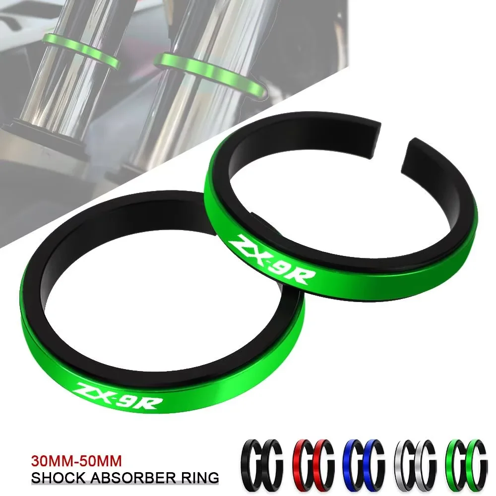 

FOR KAWASAKI NINJA ZX9R ZX-9R ZX 9R Front Fork Suspension Expandable Shock Absorber Auxiliary Adjustment Rings 30-39MM 40-51MM