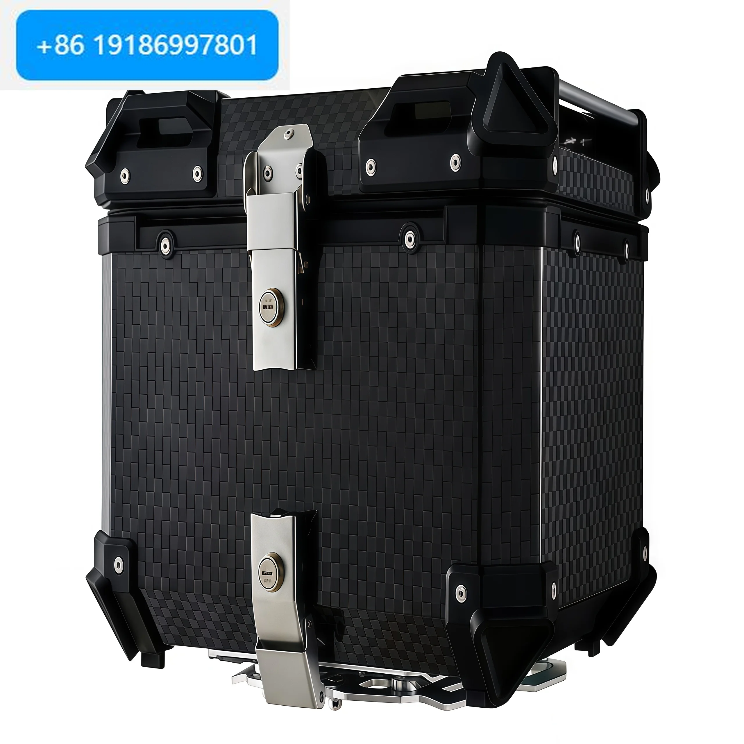 Original 45L Carbon Fiber Waterproof Motorcycle Top Box Other Accessories for Motorbikes Motorcycle Trunk