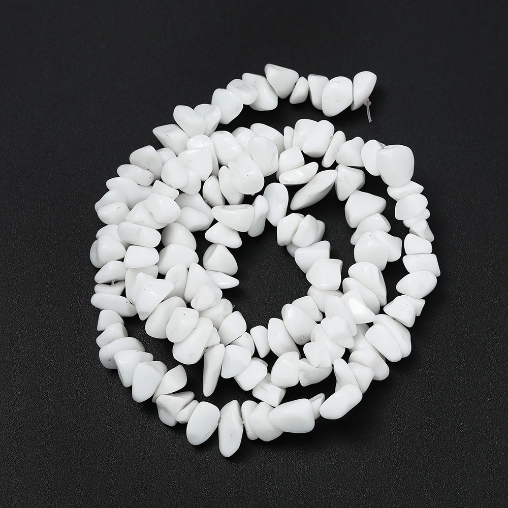 16Inches 5-12mm Natural Stone Irregular Gravel Chips Spacer Beads for Bracelet Necklace Earrings DIY Jewelry Making Supplies view 6