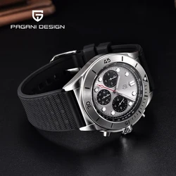 PAGANI DESIGN Quartz Watch Sapphire Multi-Function Chronometer Japan VK63 Men Watch Stainless Steel Luxury Diving Watch 2023 New