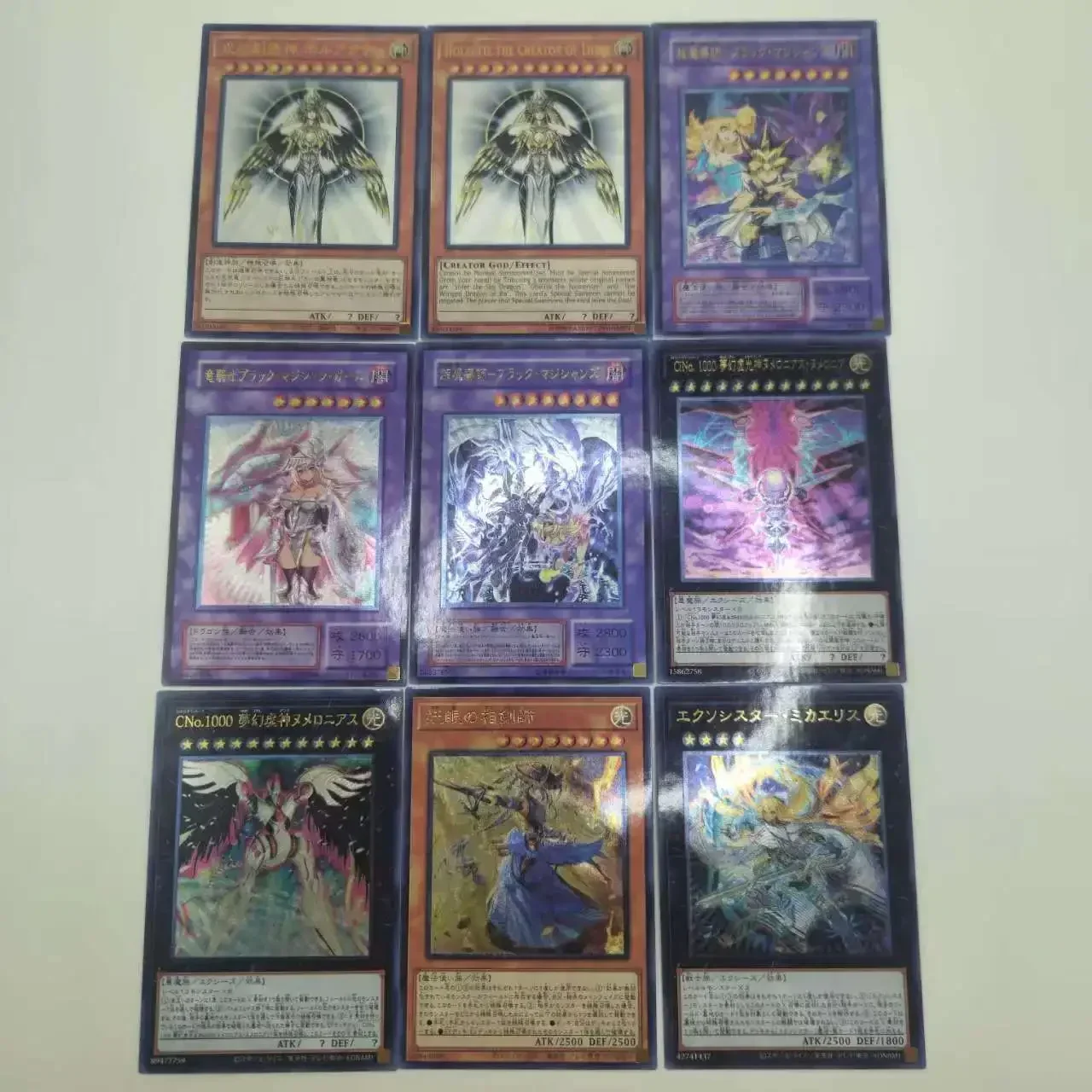 DIY Yu-Gi-Oh! UTR Rough Flash Card Series 5 Dark Magician Girl 55PCS Anime Peripheral Game Collection Card Holiday Gift