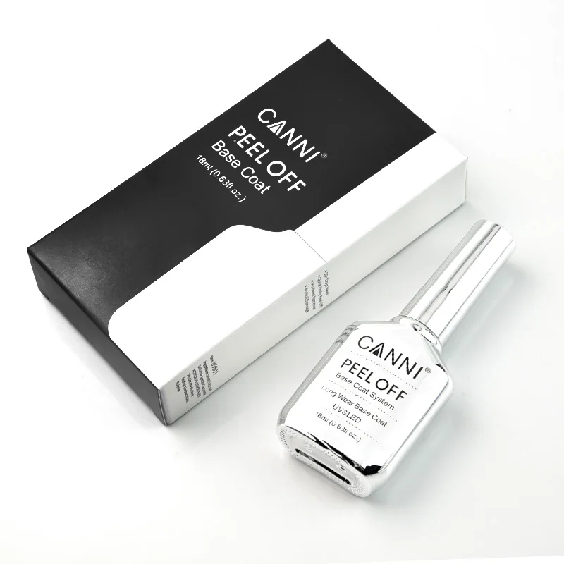 18ml 캐니 다이아몬드 롱 웨어 노 와이프 탑 코트 필 오프 베이스 코트 소크 오프 UV LED 젤 네일 폴리시