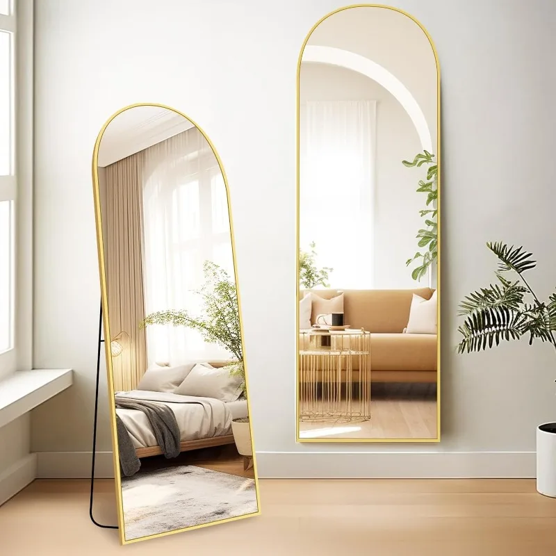 Arched Full Length Mirror with Stand -64