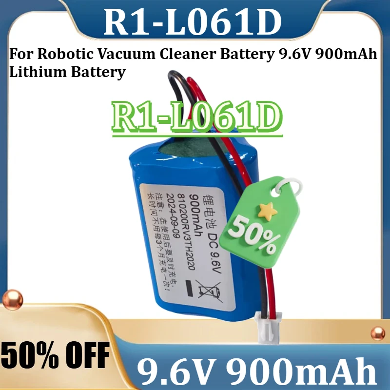 

For Robotic Vacuum Cleaner Battery 9.6V 900mAh Lithium Battery New R1-L061D 9.6V 900mAh High Quality Battery
