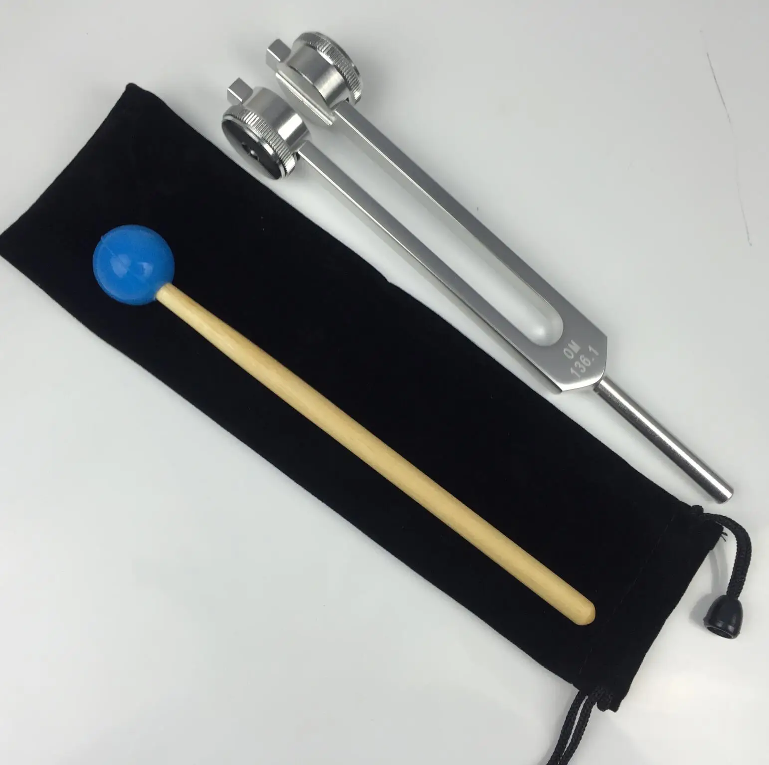 1 PCS OM136.1HZ Tuning-Ford Medical Tuning Fork Sound Healing Therapy Diagnostic with Mallet for Healing Relaxation