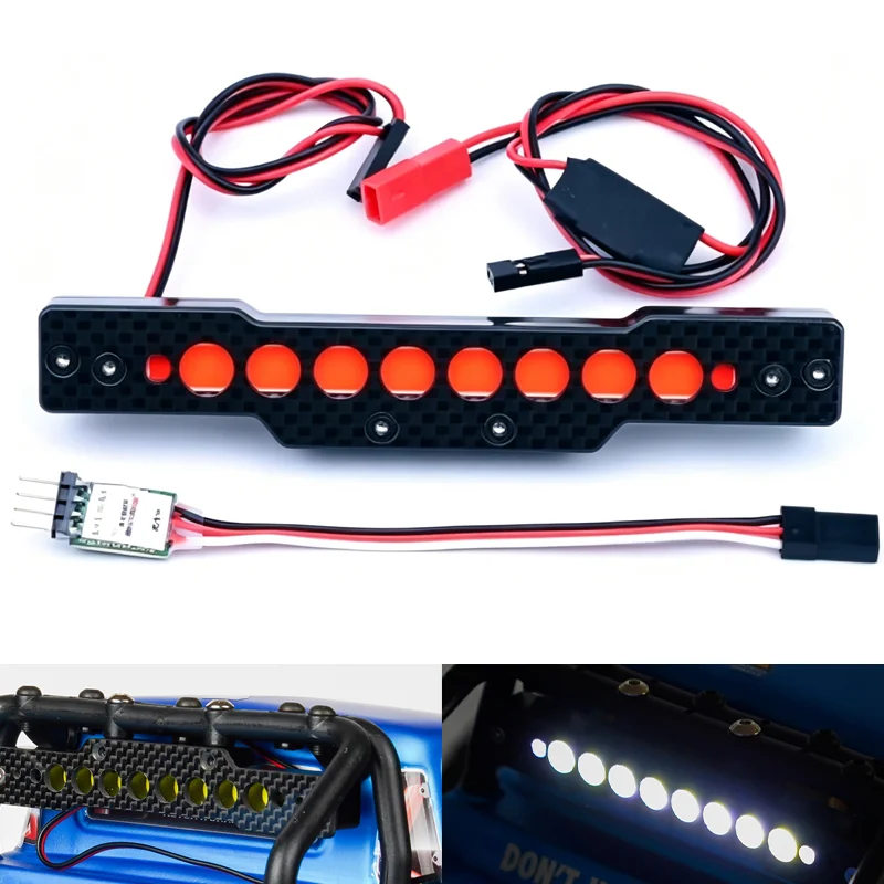 Simulation Red/white Lights taillights Rear Bucket LightsFor 1/8 ARRMA NOTORIOUS 6S OUTCAST BLX Stunt RC Truck Car