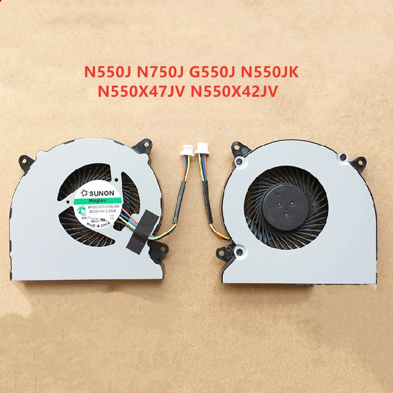 

Brand New Original CPU Cooling Fan For ASUS N550J N750J G550J N550JK N550X47JV N550X42JV