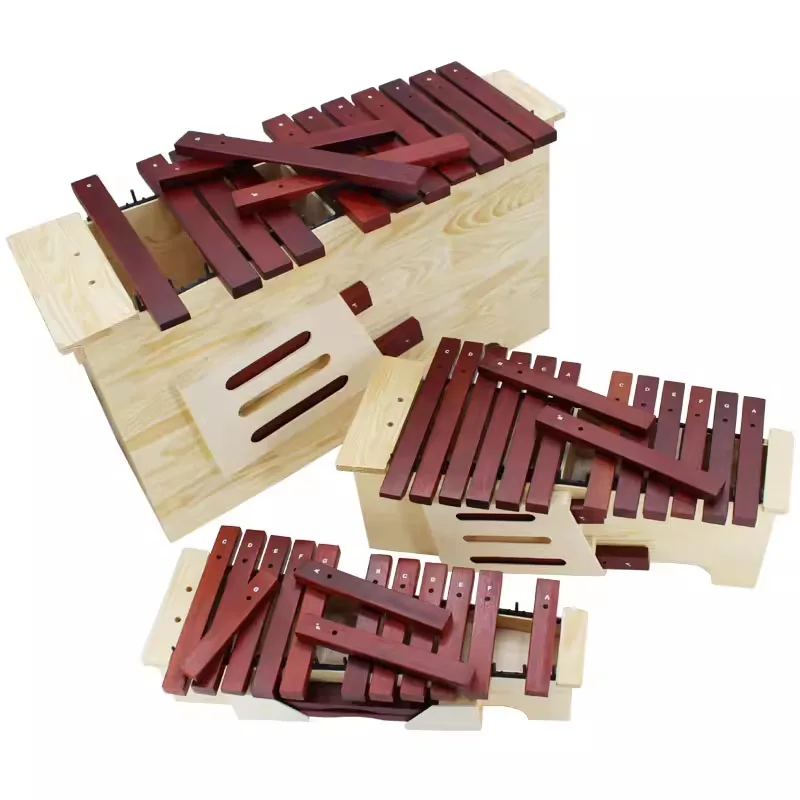 13-Tone Orff Xylophone, Redwood High Medium Low Pitch, Educational Musical Instrument for Kindergarten, Classroom Percussion Toy
