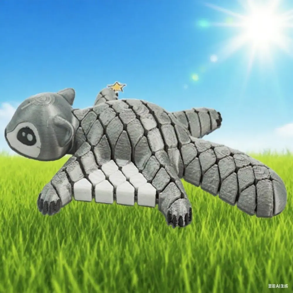 

3D-печатная забавная летающая белка с подвижными суставами, милая имитационная модель животного, креативные регулируемые суставы