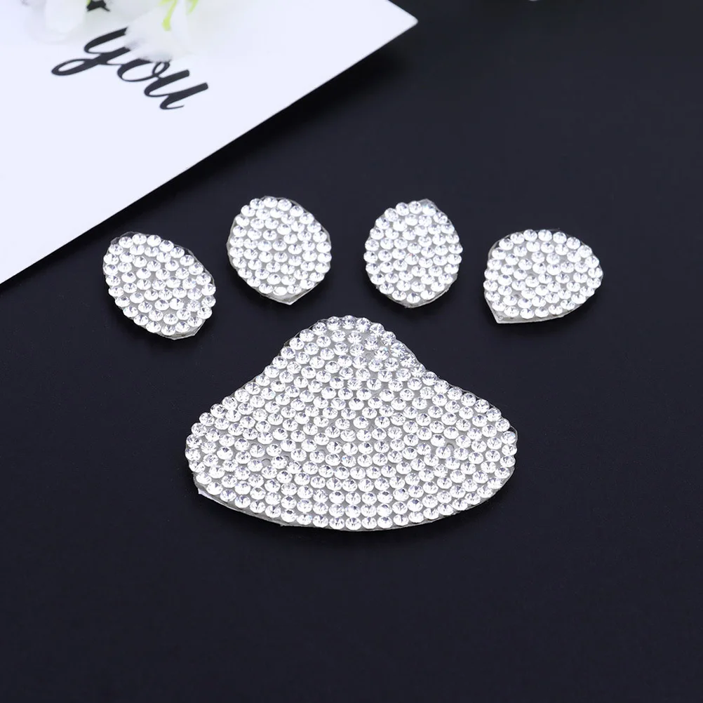 

2Pcs Rhinestone Stickers Decorative Decals for Clothes Bags Hats Luggage Pretty Bling Crystal Stickers Self Adhesive Decoration