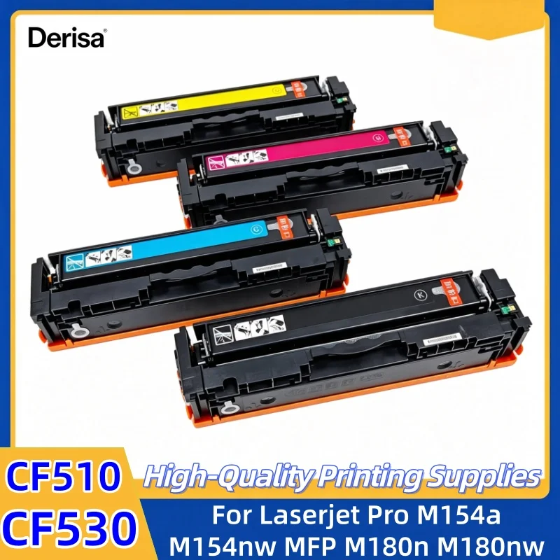 205A CF530A 204A CF510A Toner cartridge With chip Compatible for HP Laserjet Pro M154a M154nw MFP M180n M180nw M181fw Printer