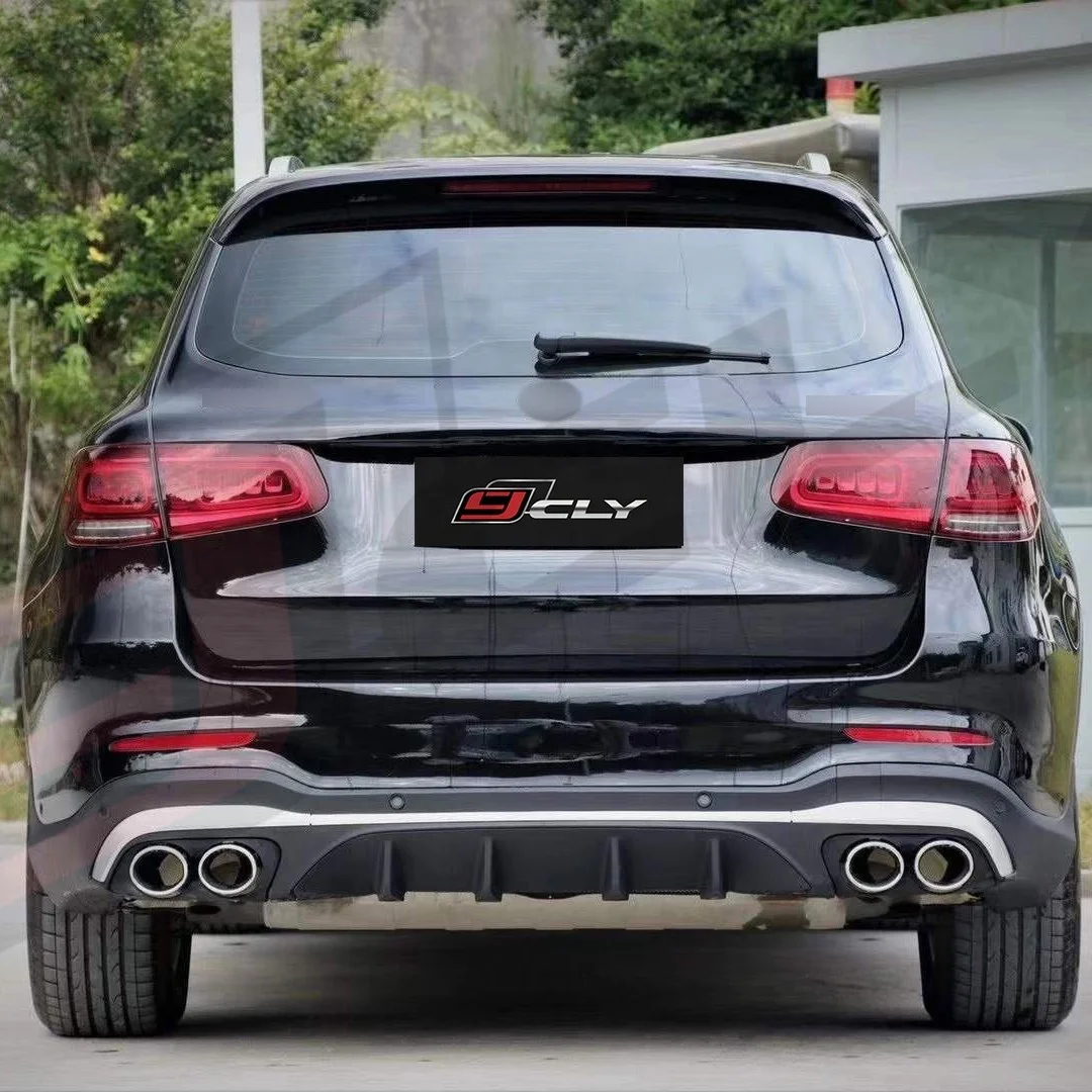 for  New Arrival Car Bumper PP Body Kit For 2020 Benz GLC Modified GLC43 AMG Body Kit With Car Grille Wheel arch Rear Lips Tips