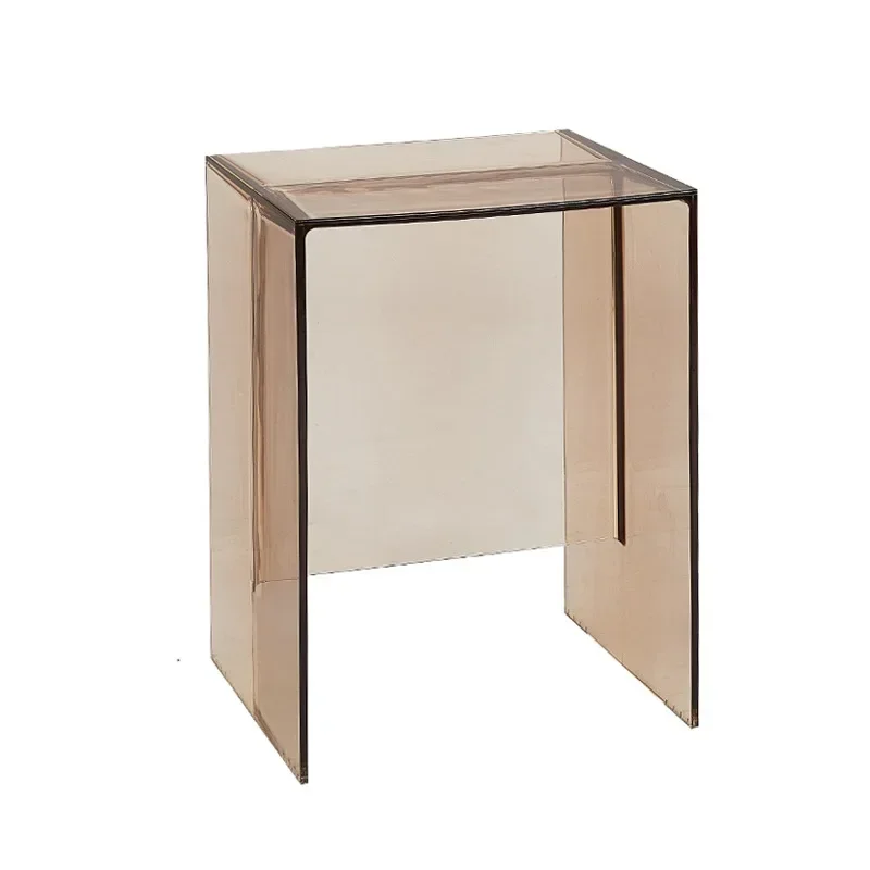 

Nordic acrylic small coffee table transparent sofa, bathroom corner, waterproof stool and simple designer table.