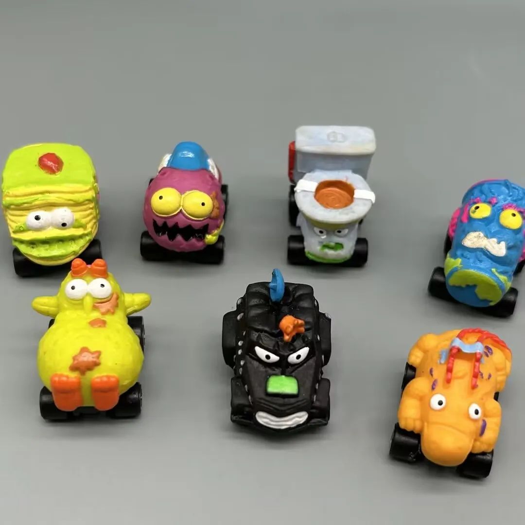 3CM Zomlings Trash Mini Figure Pack Car Model Toys Grossery Monster Gang Garbage Action Figure Toy for Kids Birthday Gift