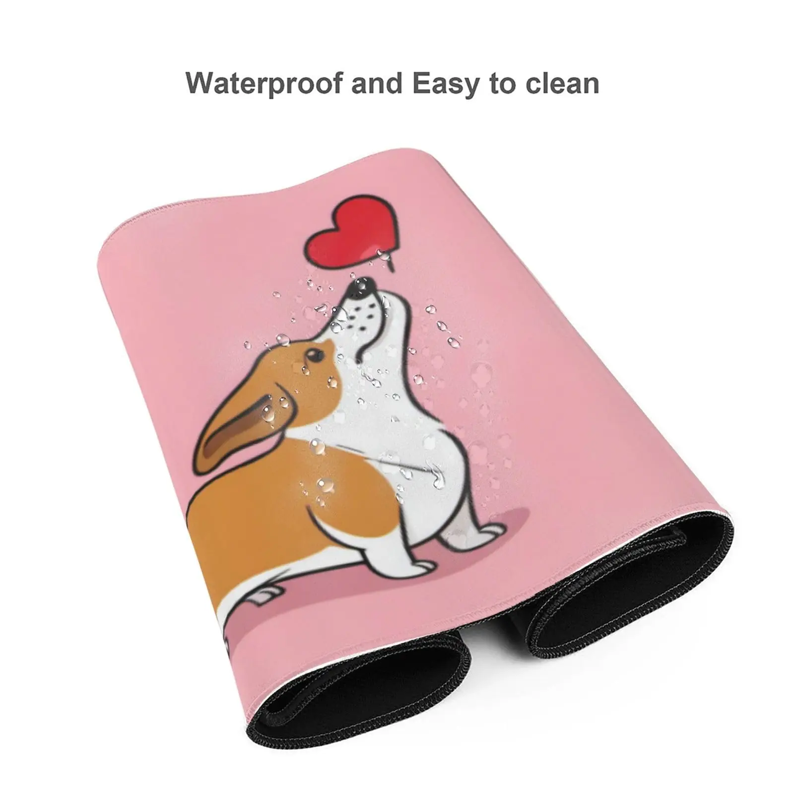 Corgis Pattern Desk Mat,XXL Mouse Pad,Desk Decor,for Office Mousepad Anti-Skid Rubber Base Soft Comfortable and Durable Desk Pad