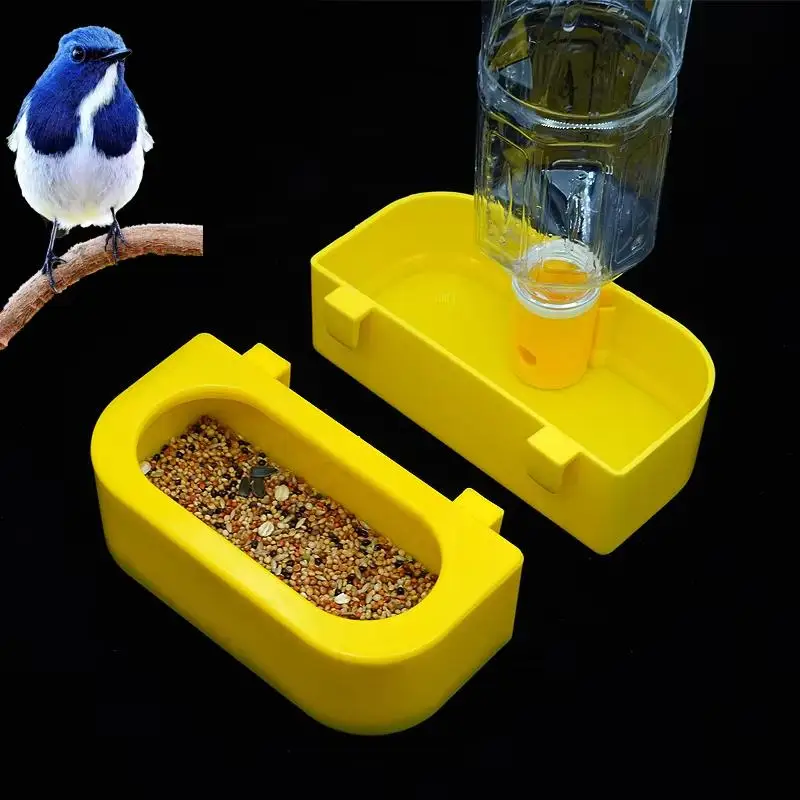 Bebedero Automático para Pájaros de 2L de Gran Capacidad, Vasos para Beber para Loros, Pinzones, Canarios, Estación de Hidratación para Jaulas de Mascotas