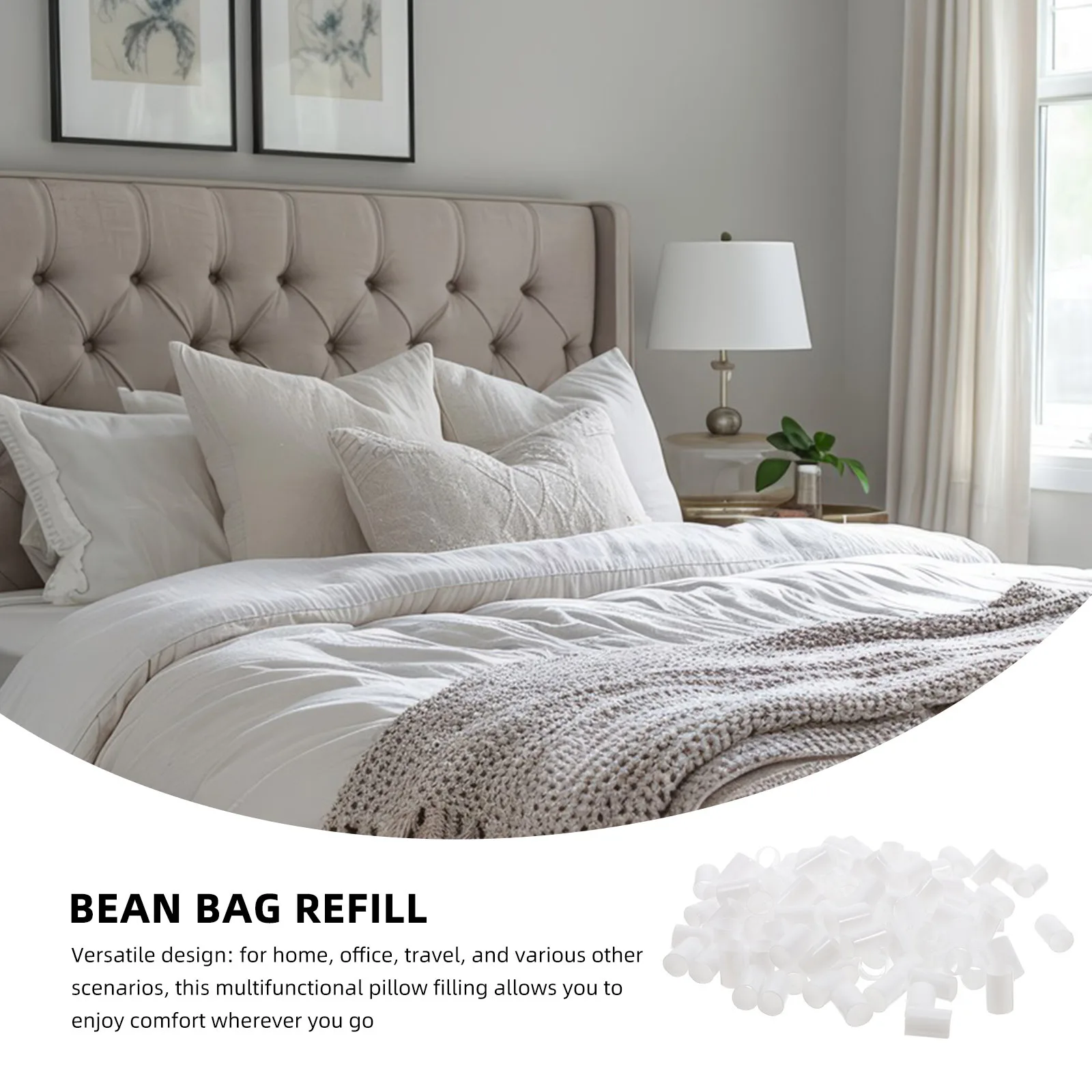 500G Morbidi Tubi di Pe Tubo di Riempimento del Cuscino Confortevole di Supporto Per L'Home Office Viaggi Uso Cuscino Ripieno Perline Artigianali Kit di Ricarica