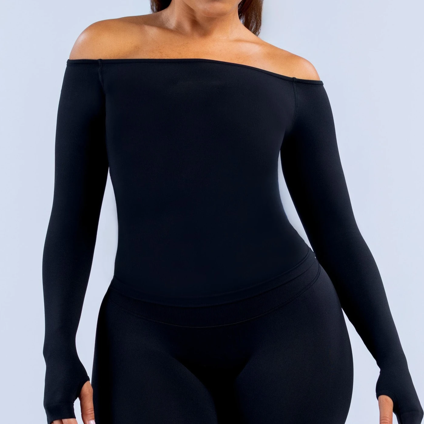 2026 New Arrival Women Off Shoulder Yoga Long Sleeve T Shirt Tight Quick Dry Activewear For Pilates Training Gym Fitness Sports