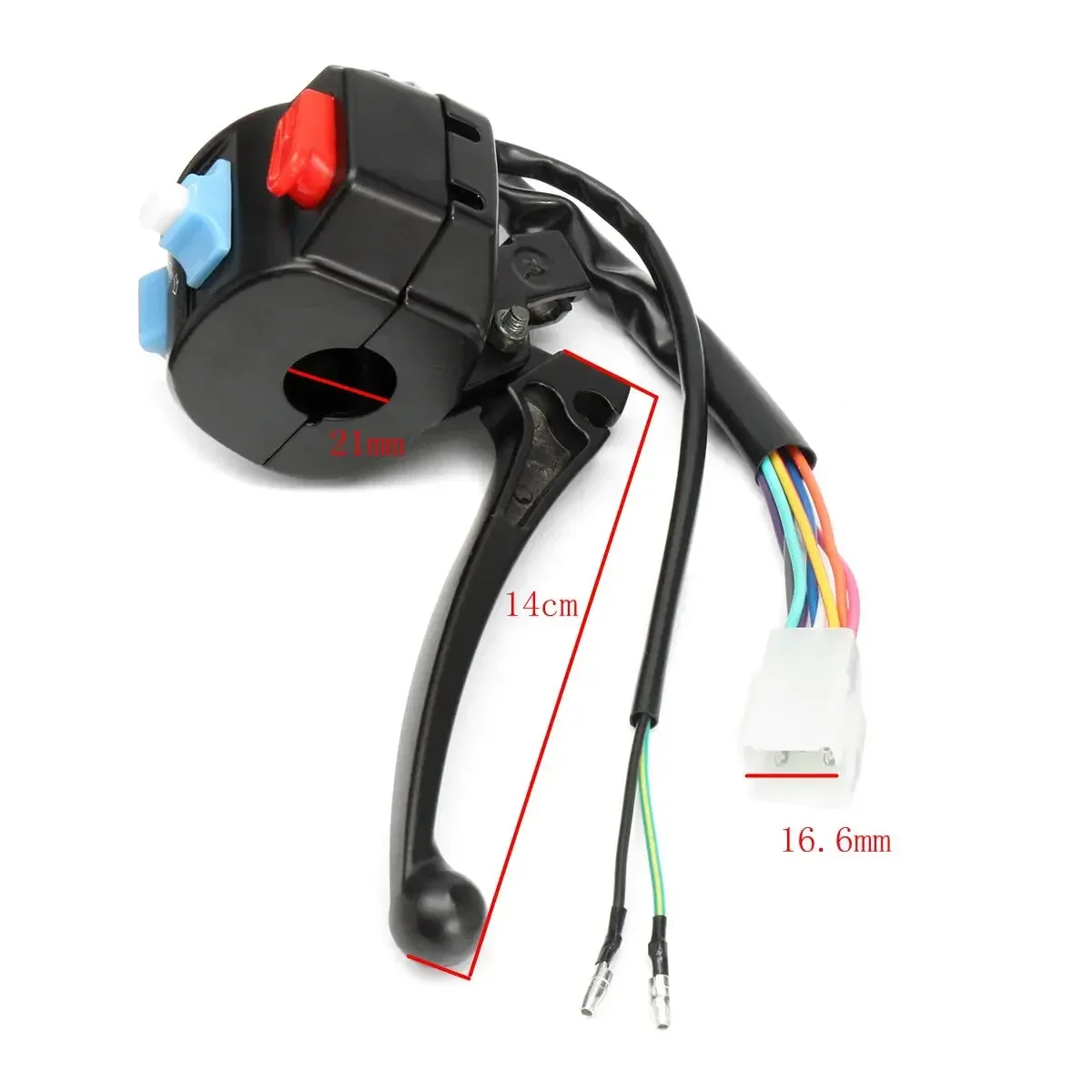 Universal Black Left Brake Lever Light Switch Control Fit For Scooter Moped GY6 50cc 150 Motorcycle Switchs